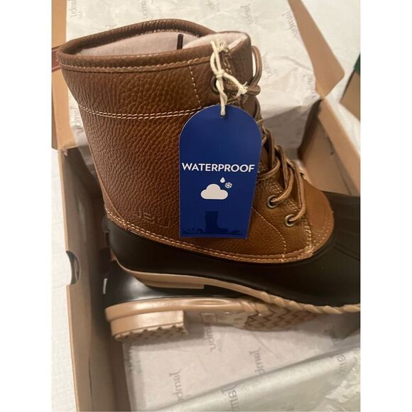 NEW NIB JBU by Jambu TAN Men\'s Maine Duck Boot, US 9M Waterproof main image 4